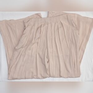 Hommage From Los Angeles Women’s Wide-Leg Pleated Pants Size L Pink Nude NWT